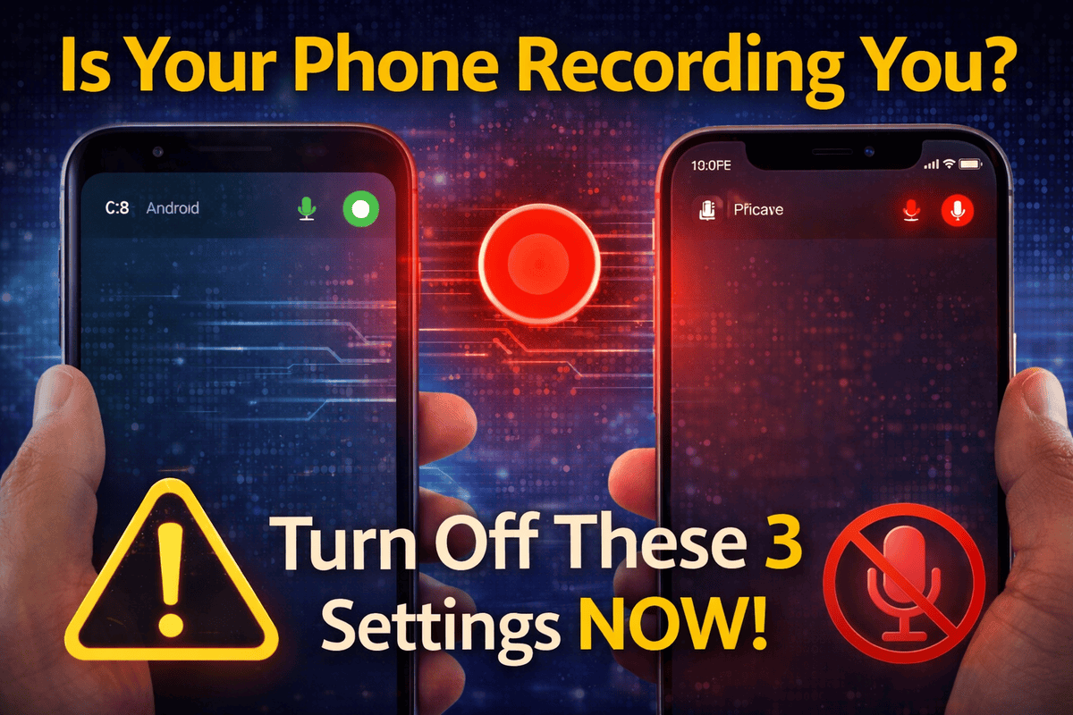 Is Your Phone Recording You 3 Red-Dot Settings in Android & iPhone You Must Turn Off Now