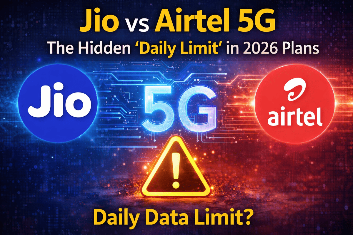 Jio vs Airtel 5G The Hidden Daily Limit in 2026 Plans