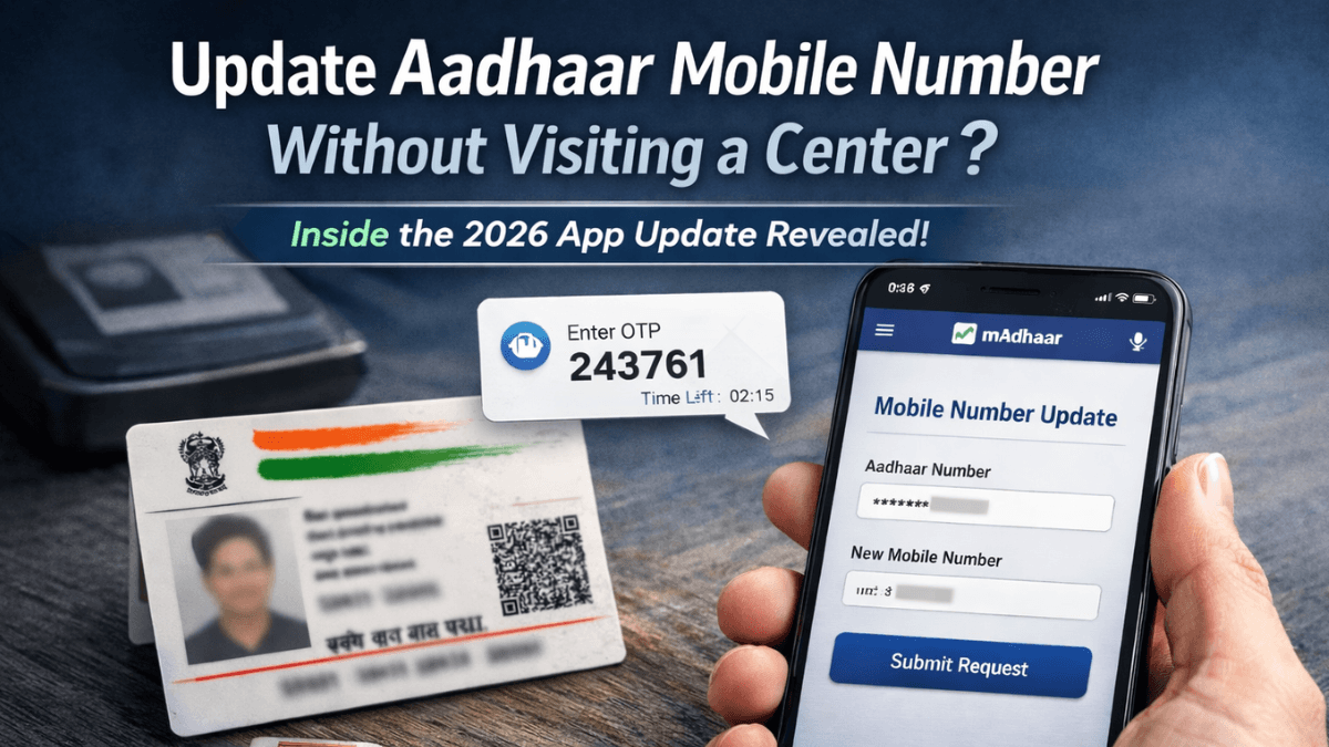 Update Aadhaar Mobile Number Online 2026 App Guide