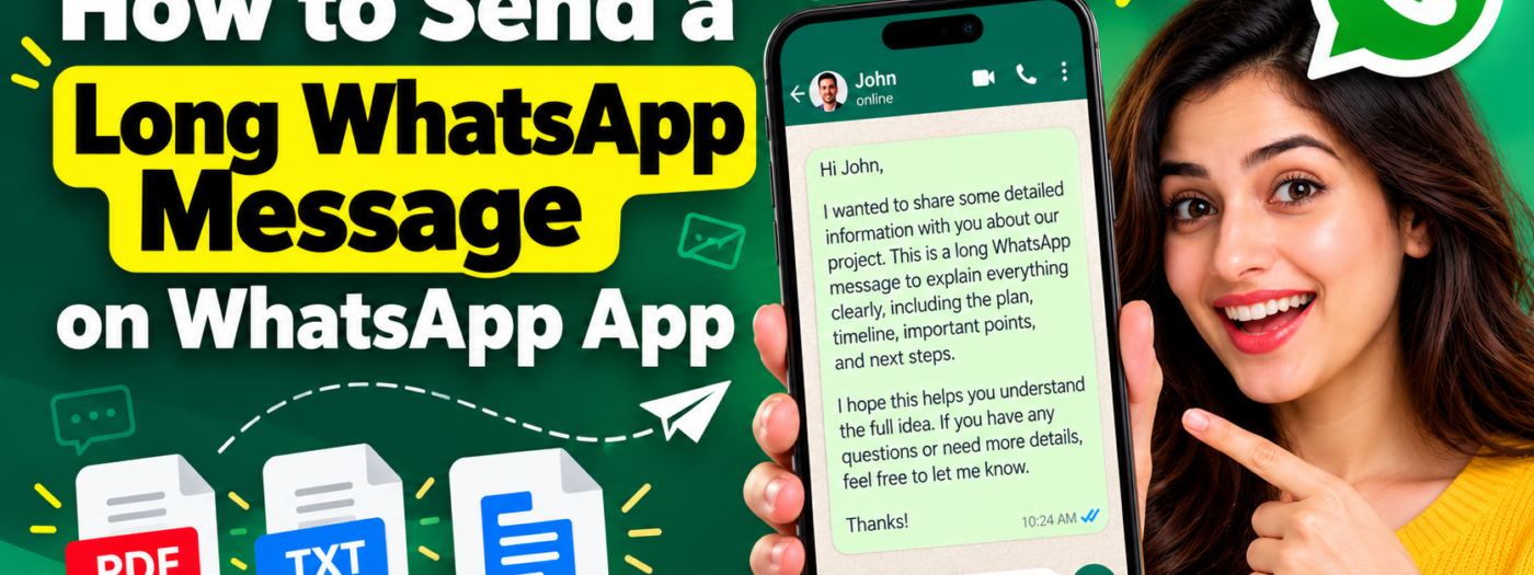How to Send a Long WhatsApp Message on WhatsApp App 1 How to Send a Long WhatsApp Message on WhatsApp App