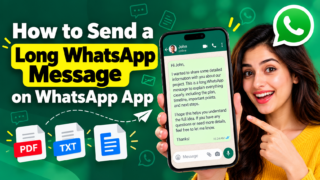 How to Send a Long WhatsApp Message on WhatsApp App